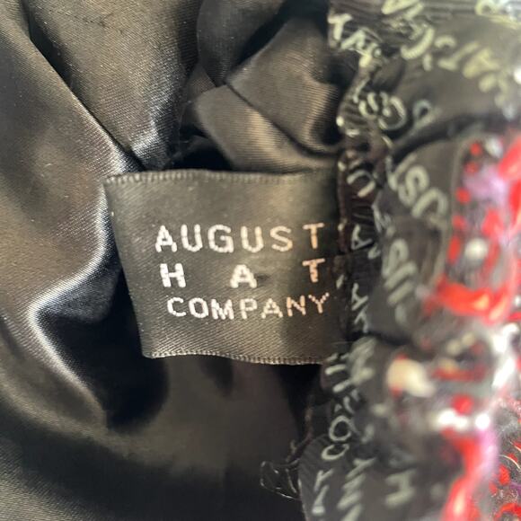 August Hat Company Red Plaid NewsBoy Hat. - Picture 6 of 7